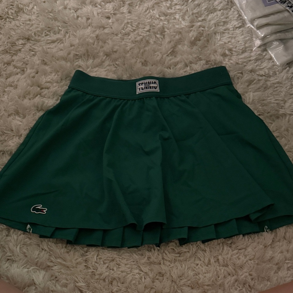 Lacoste Women's Dark Green Tennis Skirt